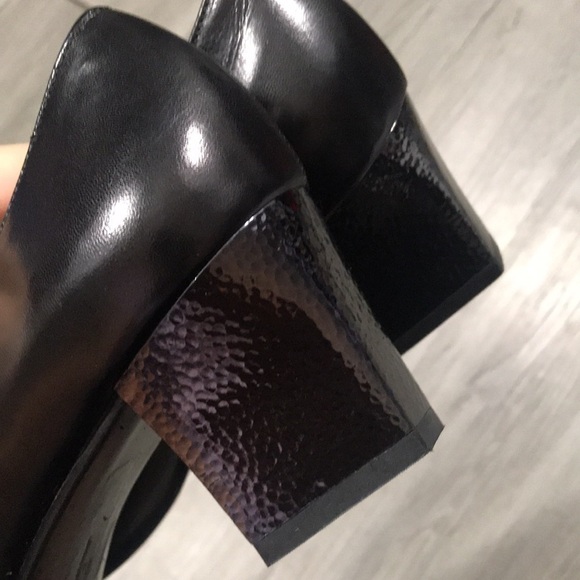 Salvatore Ferragamo Square Toe Block Heel Pumps - Picture 10 of 10